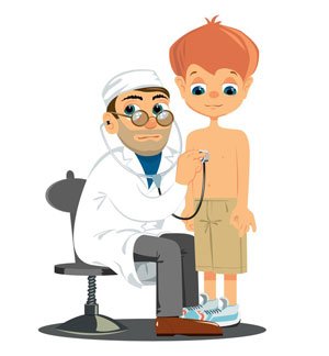 image of boy and doctor