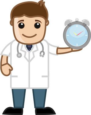 doctor with watch