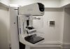 An image of a mammography machine. Mammograms reduce the incidence of advanced breast cancers.