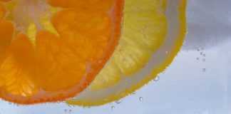 orange and lemon slice