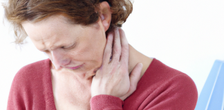 A person experiencing fibromyalgia symptoms.