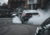 An image of a car creating air pollution that has been found to affect mental health in older adults.